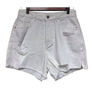 NEW DL1961 Women's Shorts Emilie High Rise Vintage White Denim Cut Off Size 27